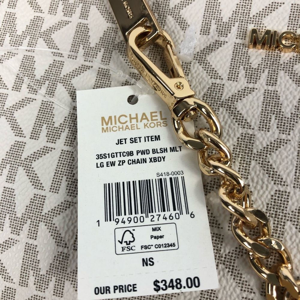 Michael Kors EW Crossbody Bag Vanilla - Picture 6 of 7